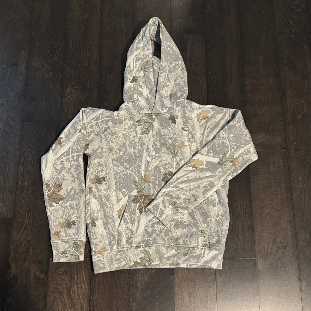 Abercrombie Kids Gray and Tan Hoodie